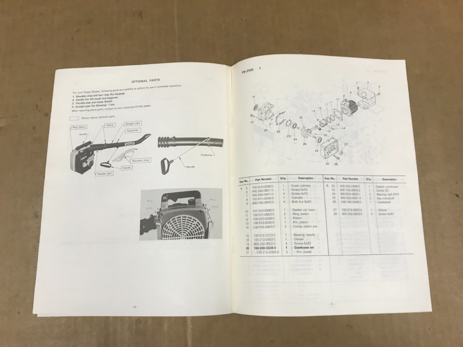 Vintage Echo Power Blower Model #PB210E Operator&rsquo;s Manual