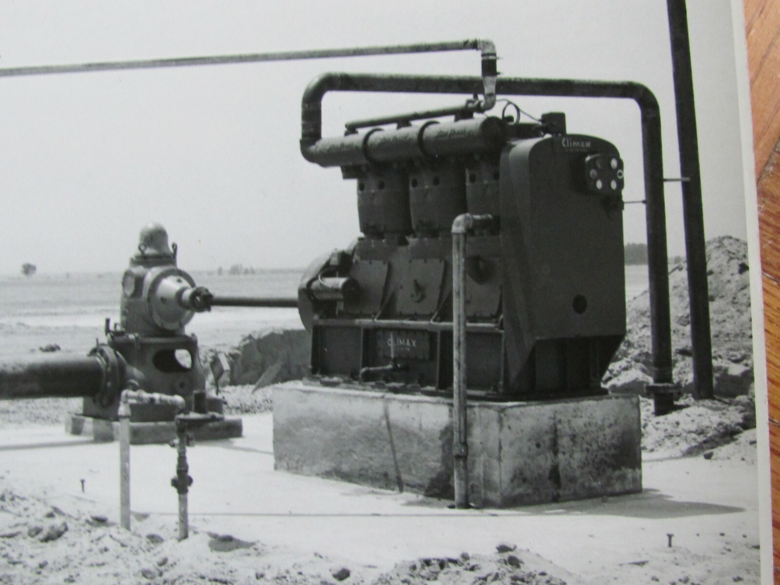 10&Prime; PHOTO CLIMAX ENGINE MFG CLINTON IOWA FARM IRRIGATION MORRISON SHAFTER CA