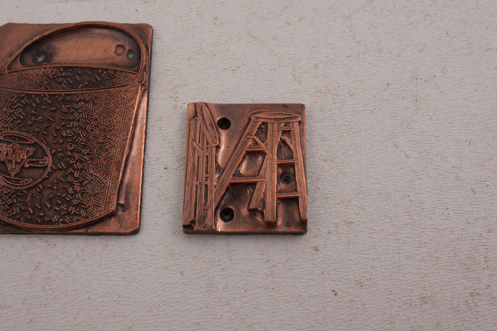 No Mor Fly & Blyce Bucket + Ladder Printers Block Advertising (A5L-9) Unmounted