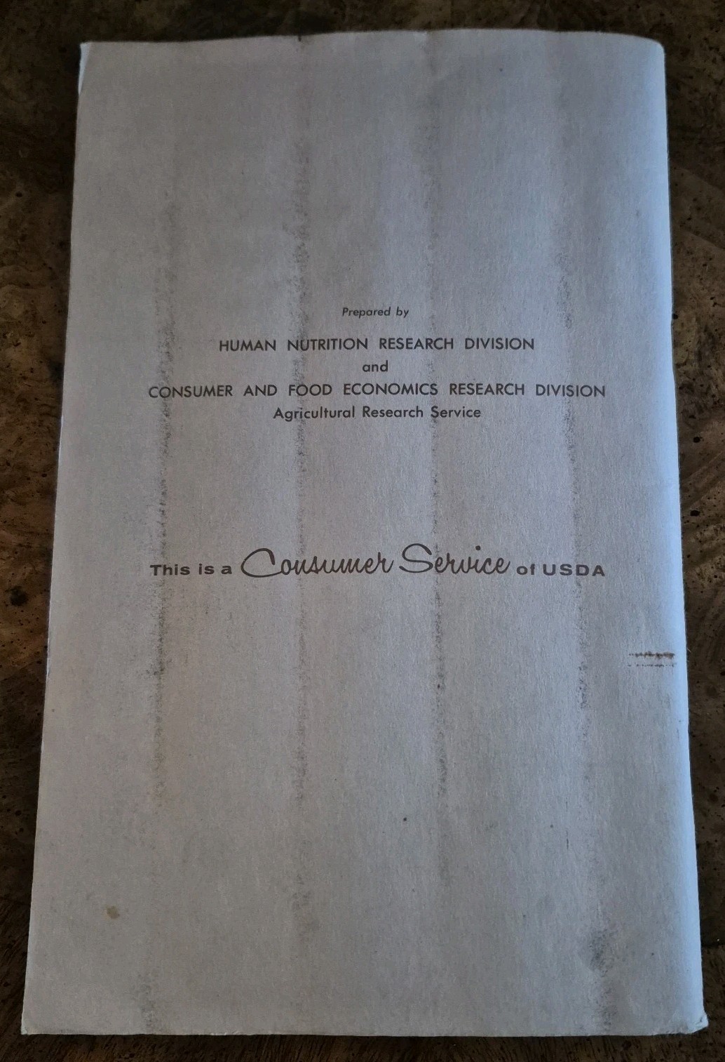 Vintage 1950 Family Fare Food Management and Recipes US Dept Agriculture Dingell