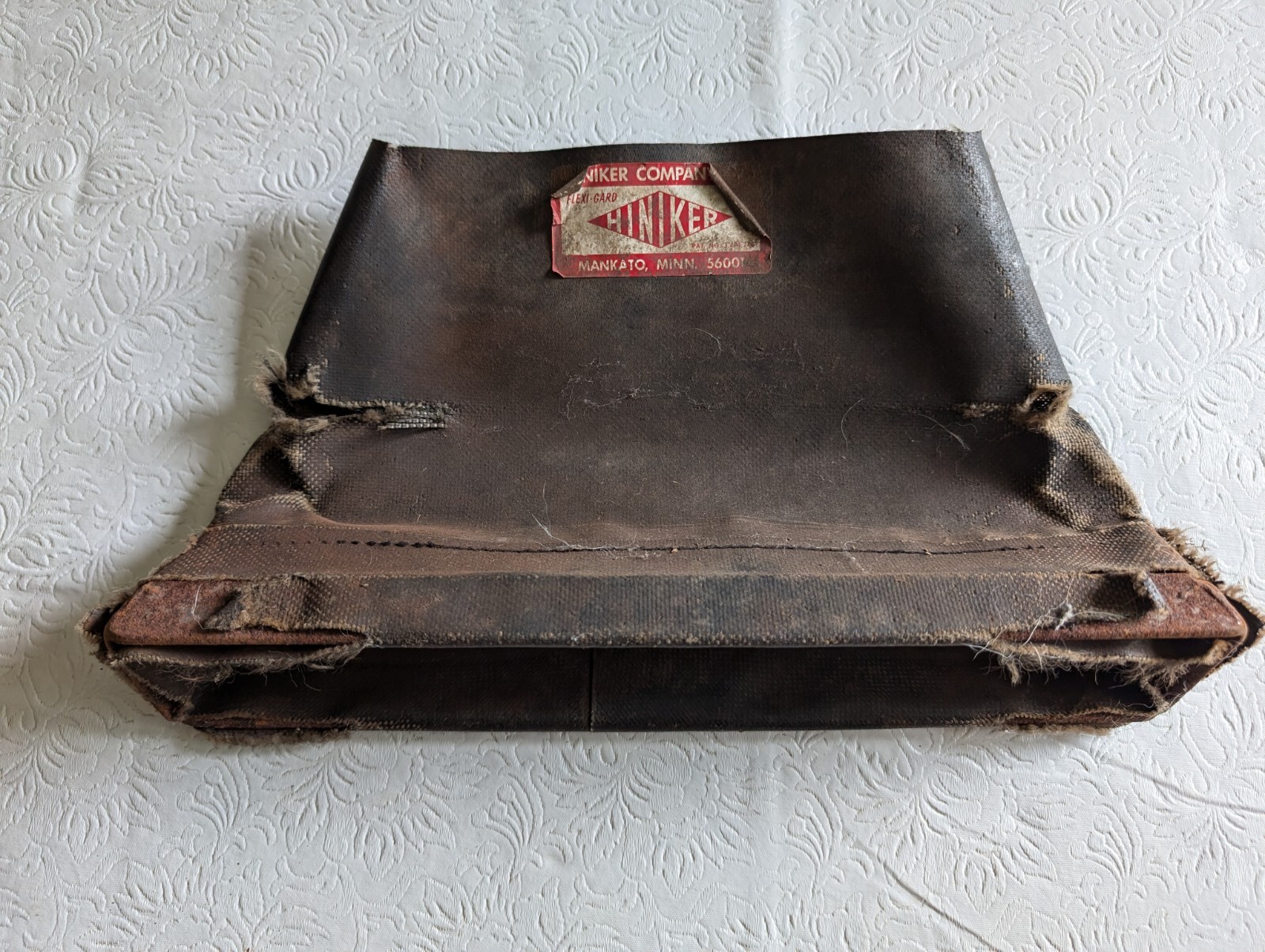 Vintage Hiniker Leather Seed Agriculture Cover