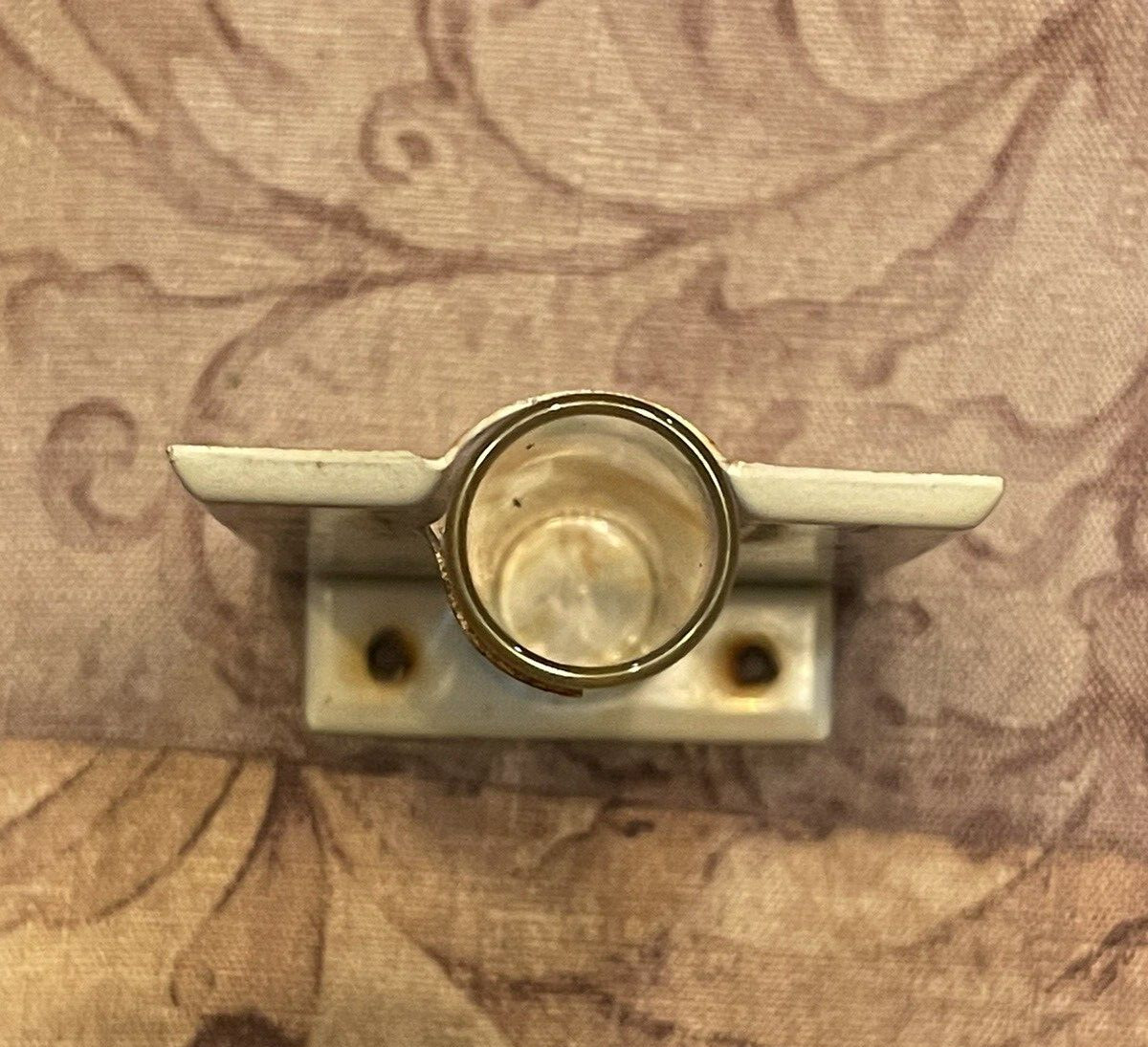 Vintage Rain Gauge Glass Tube Metal Stand FARMER&rsquo;S CO-OP ELEV. CO Douglas Okla