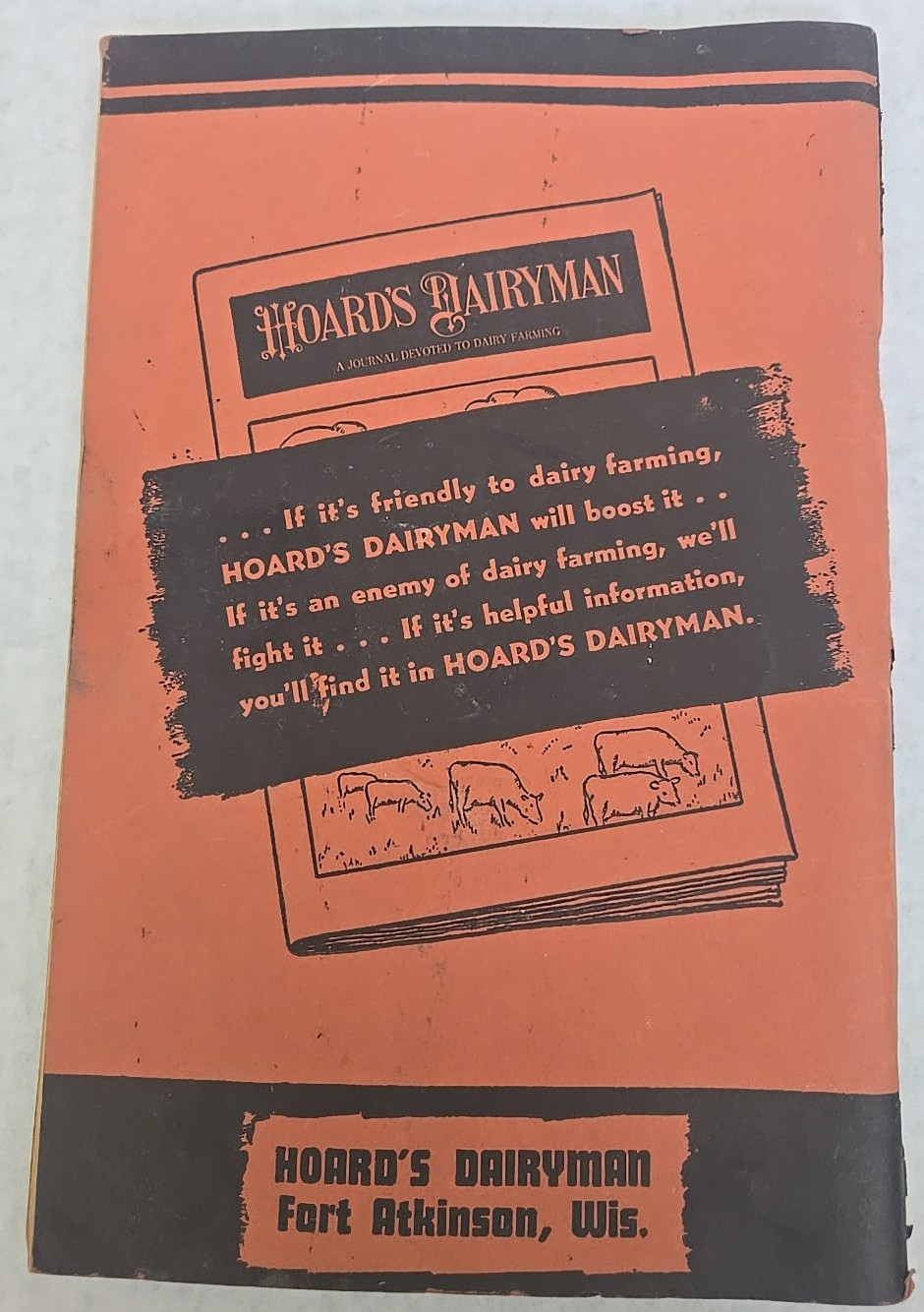 Vintage 1947 Hoard&rsquo;s Dairyman How to Treat Common Ailments of Farm Animals