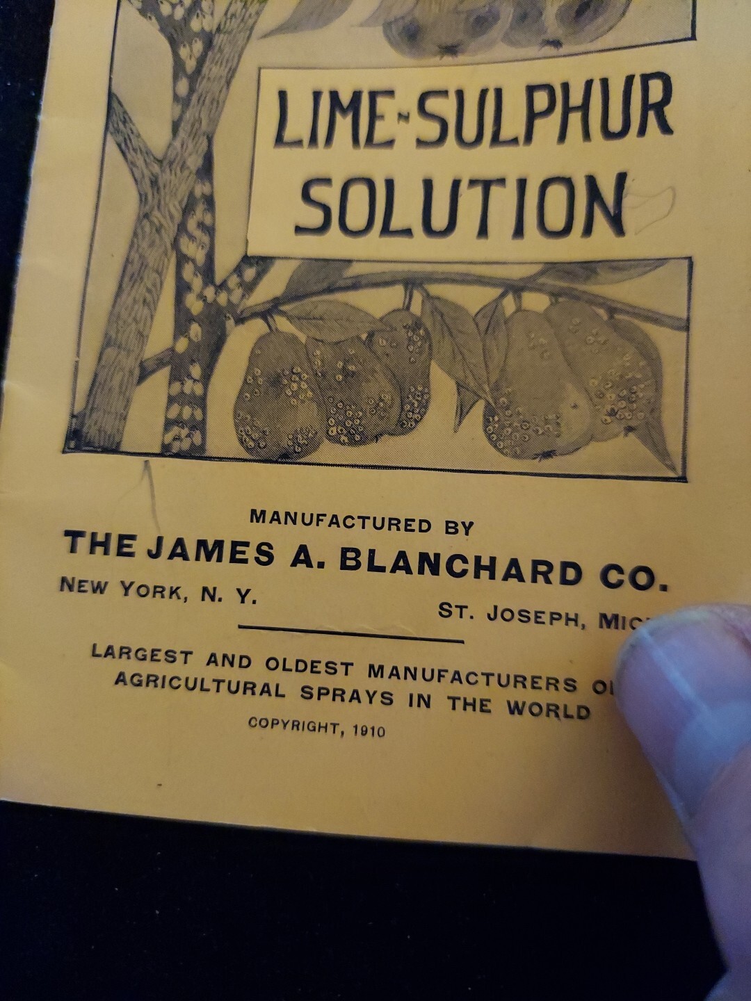 1910 Lion Brand Spraying Materials Pamplet