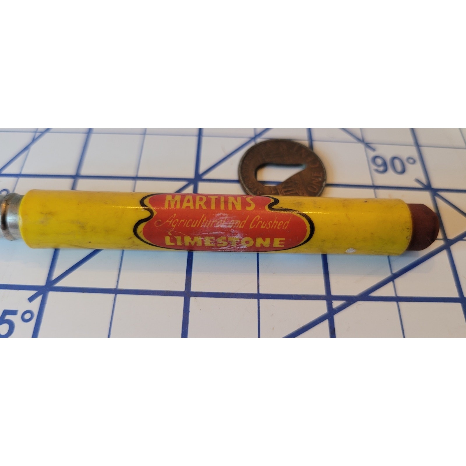 Vintage Bullet Pencil, Martin&rsquo;s Agricultural & Crushed Limestone, Pennsylvania