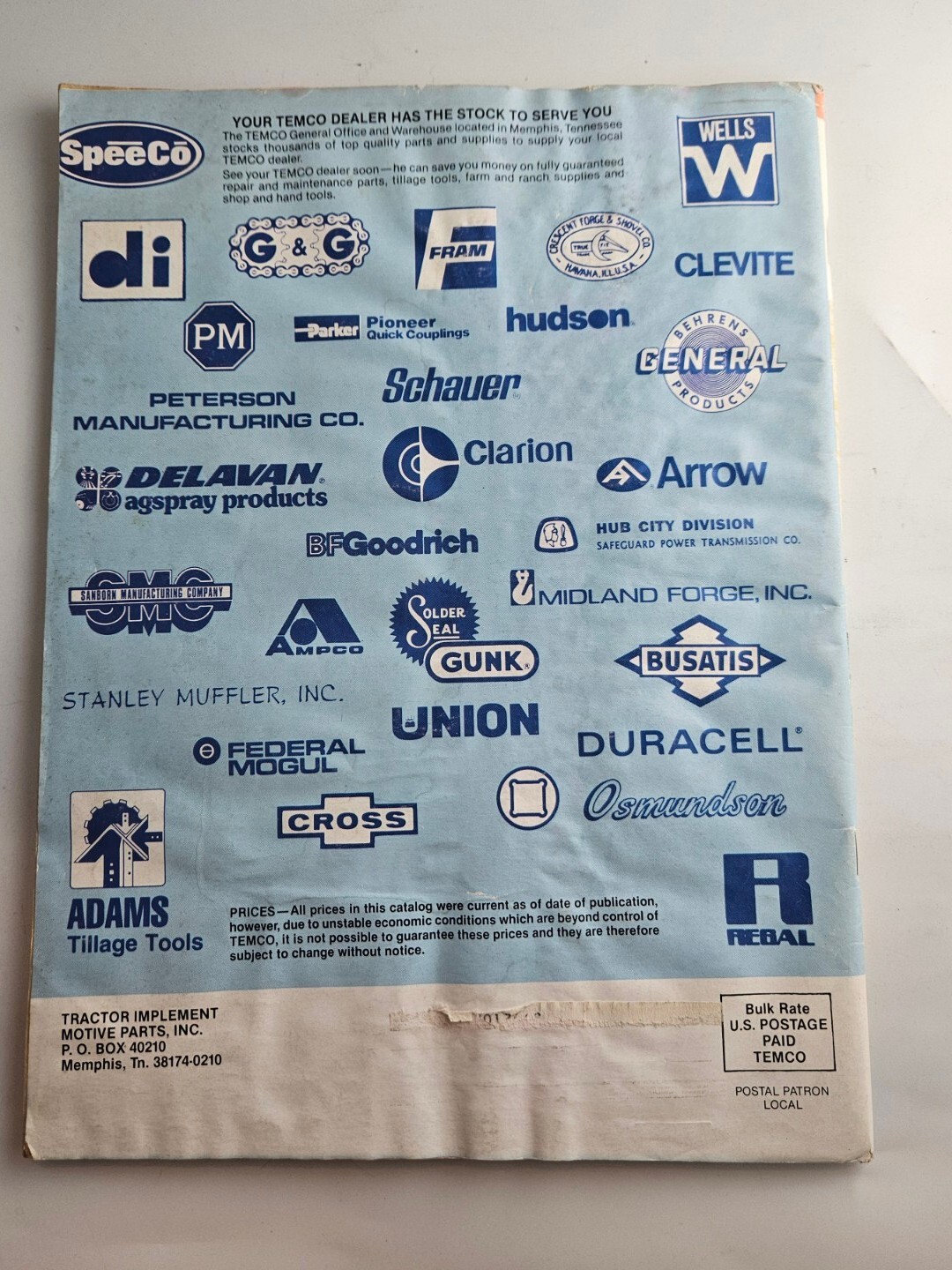 Temco 1985 Tractor Parts Catalog Brusnahans