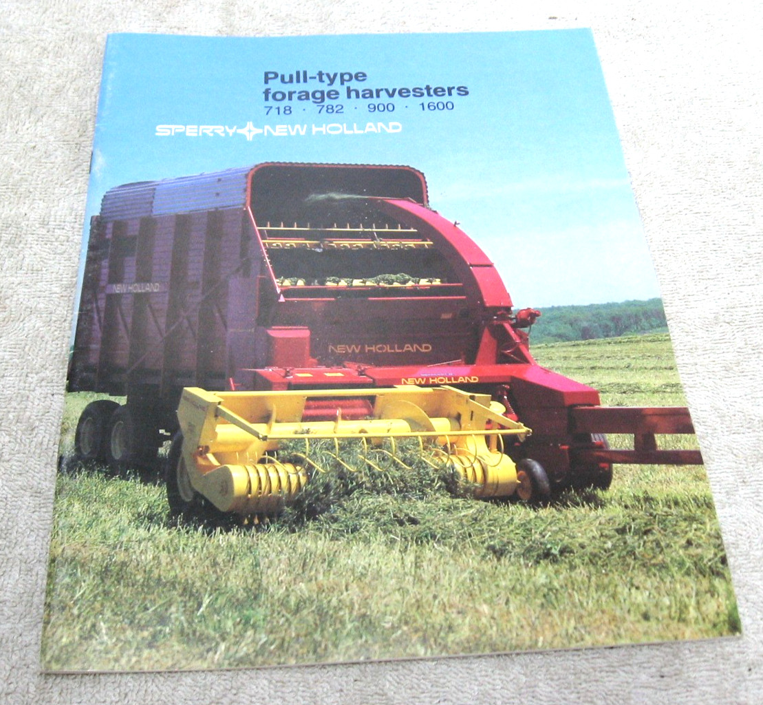 VINTAGE 1984 FORD NEW HOLLAND TRACTOR PULL TYPE FORAGE HARVESTERS BROCHURE