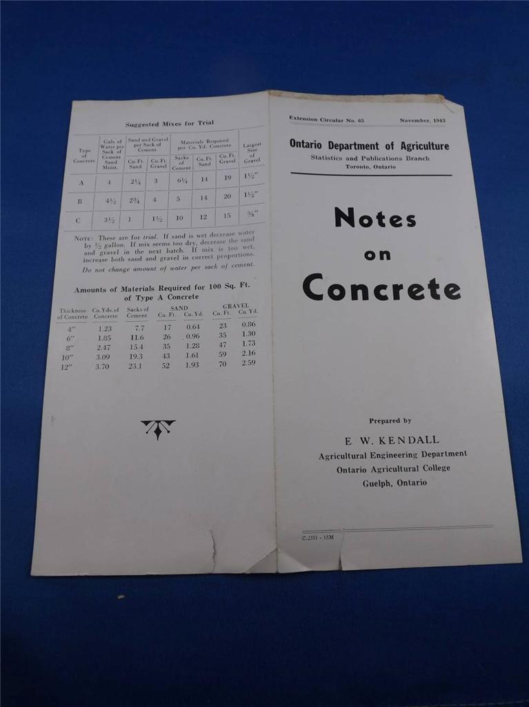 WHAT THE FARMER CAN DO WITH CONCRETE BOOK CANADA PORTLAND CEMENT CO. MONTREAL