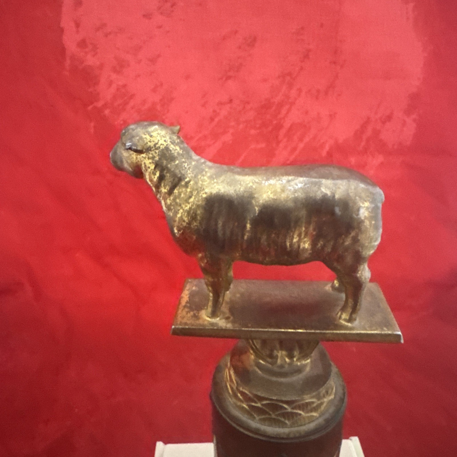 1957 Dodge Inc Trophy Sheep Brass Grand Champion Livestock Removable Plate