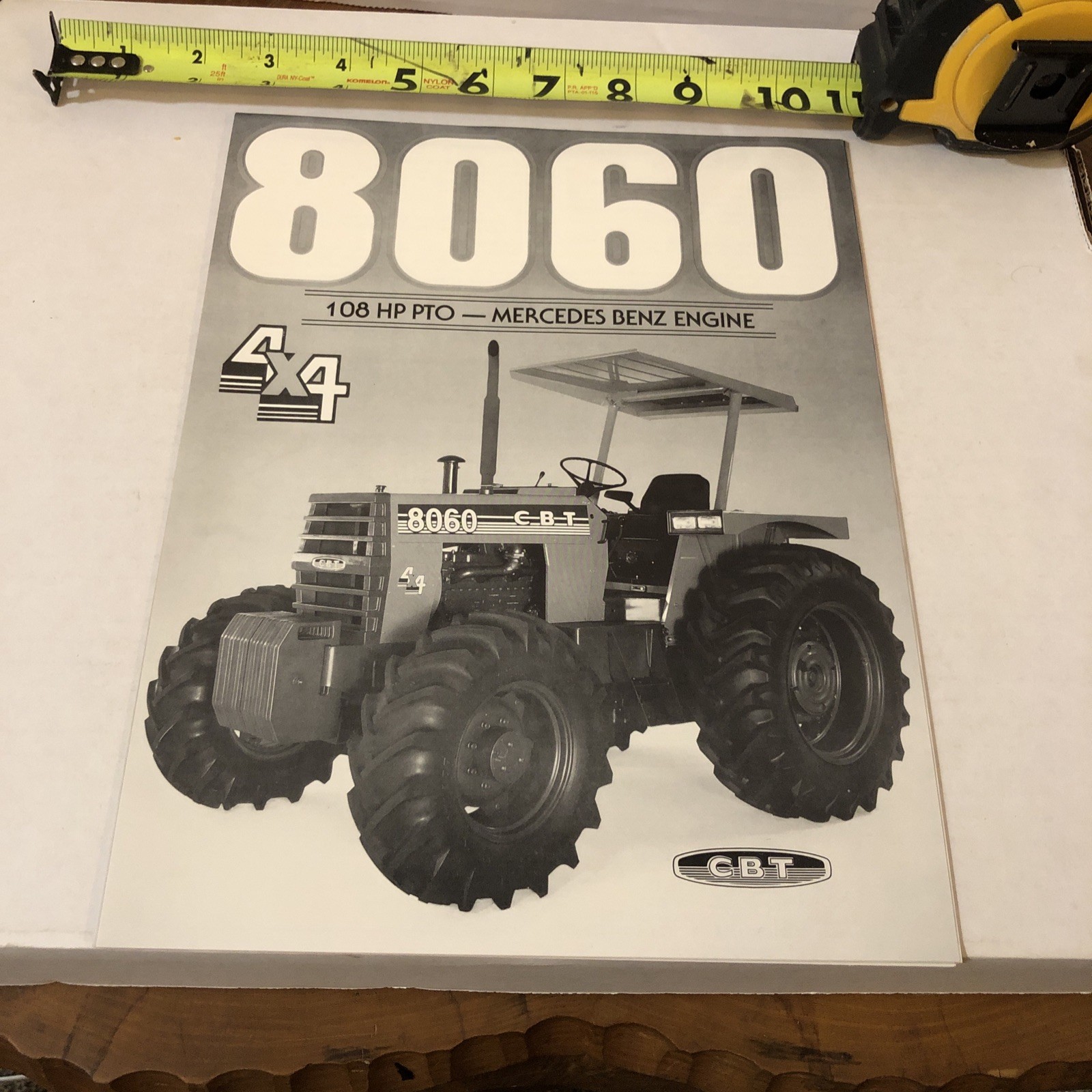 CBT 8060 2WD Tractor Sales Brochure Spec Sheet Literature C-B-T Mercedes Engine
