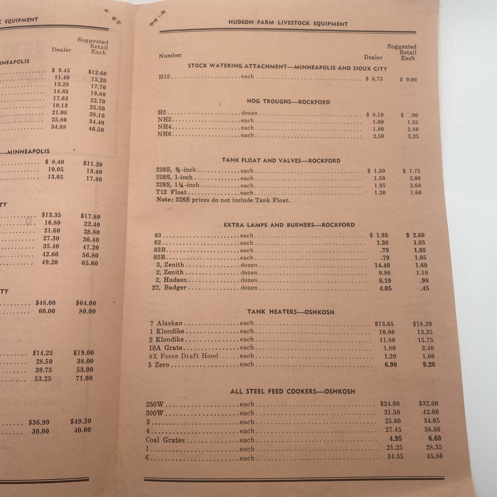 Vintage 1947 Hudson Farm Livestock Equipment Sales Brochure Agriculture Ad F44