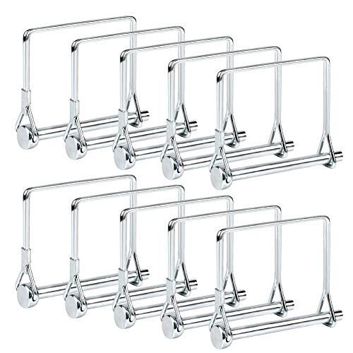 10 Pcs, Hitch pin Wire Lock Pin Safety Coupler Pin 1/4&Prime; x 2-3/4&Prime;for Farm Lawn…
