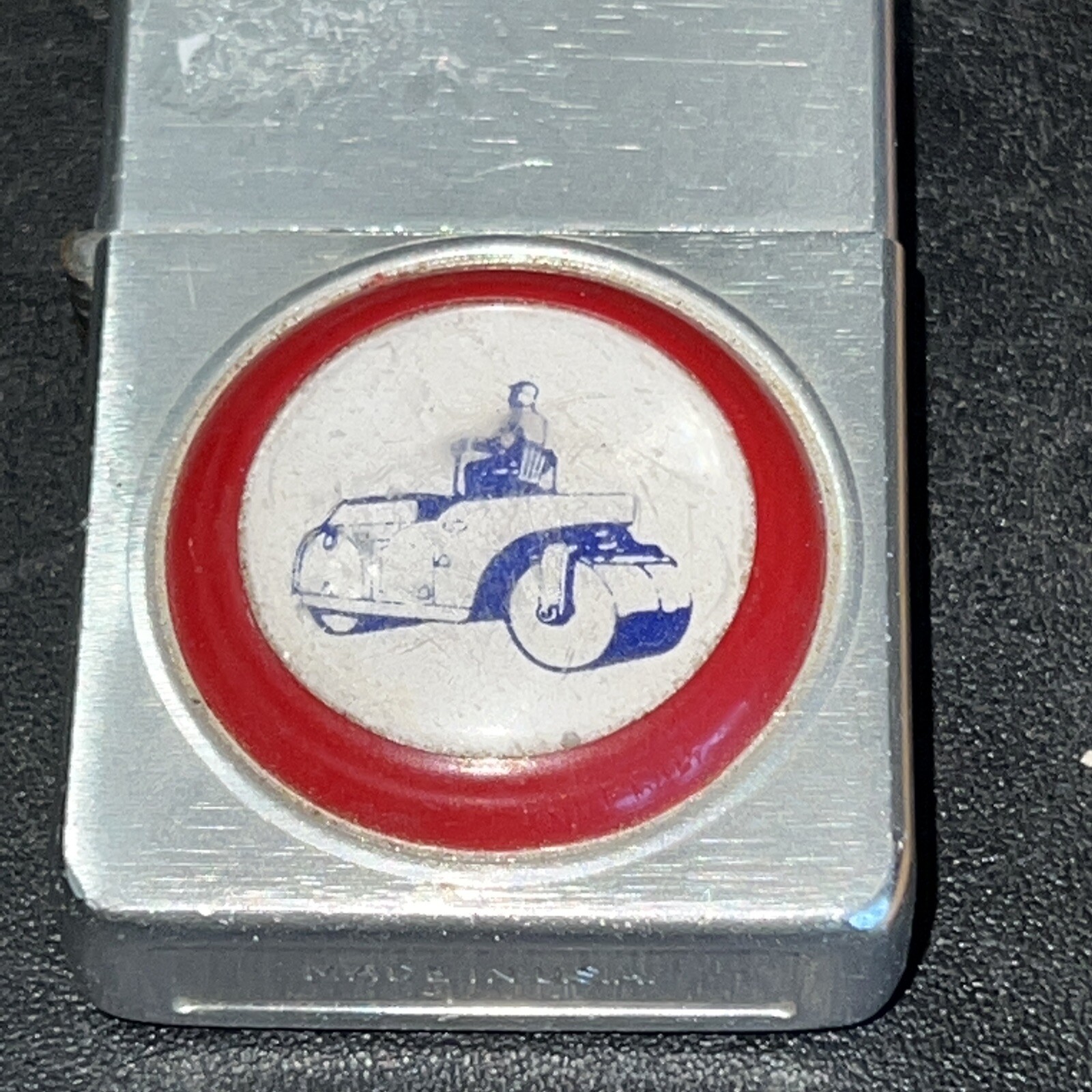 Vntg Early Construction Roller Machine Lighter Rhinehart Paving Shippensburg Pa
