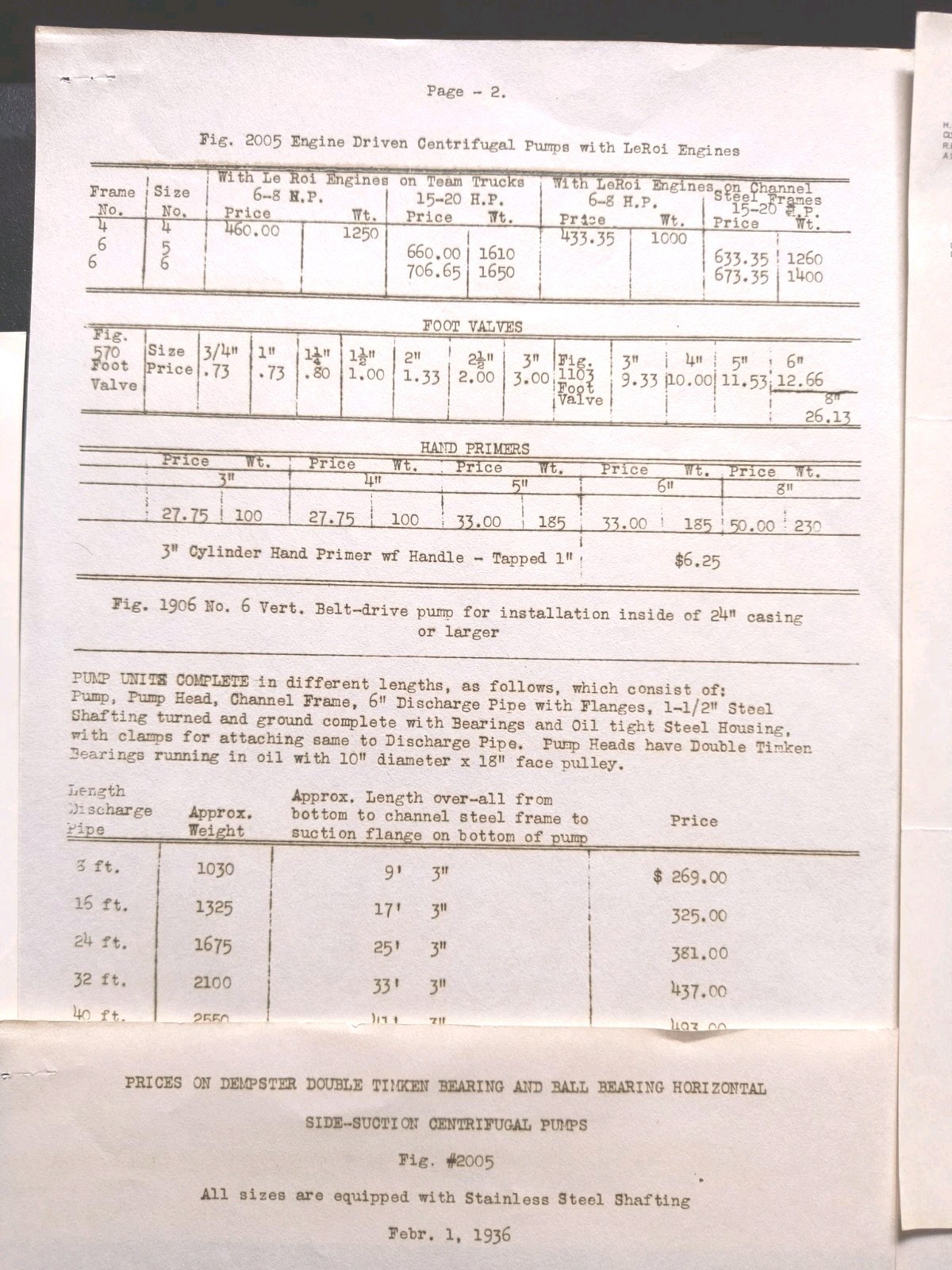 1917 Dempster Farm Tool Sales Brochure And Price List 7pc Dealer Advertising Pic