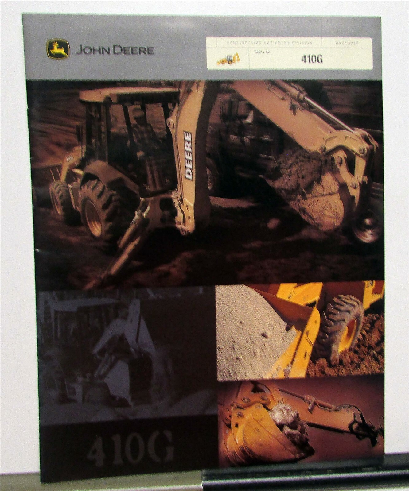 2001 John Deere 410G Backhoe Specifications Construction Sales Brochure
