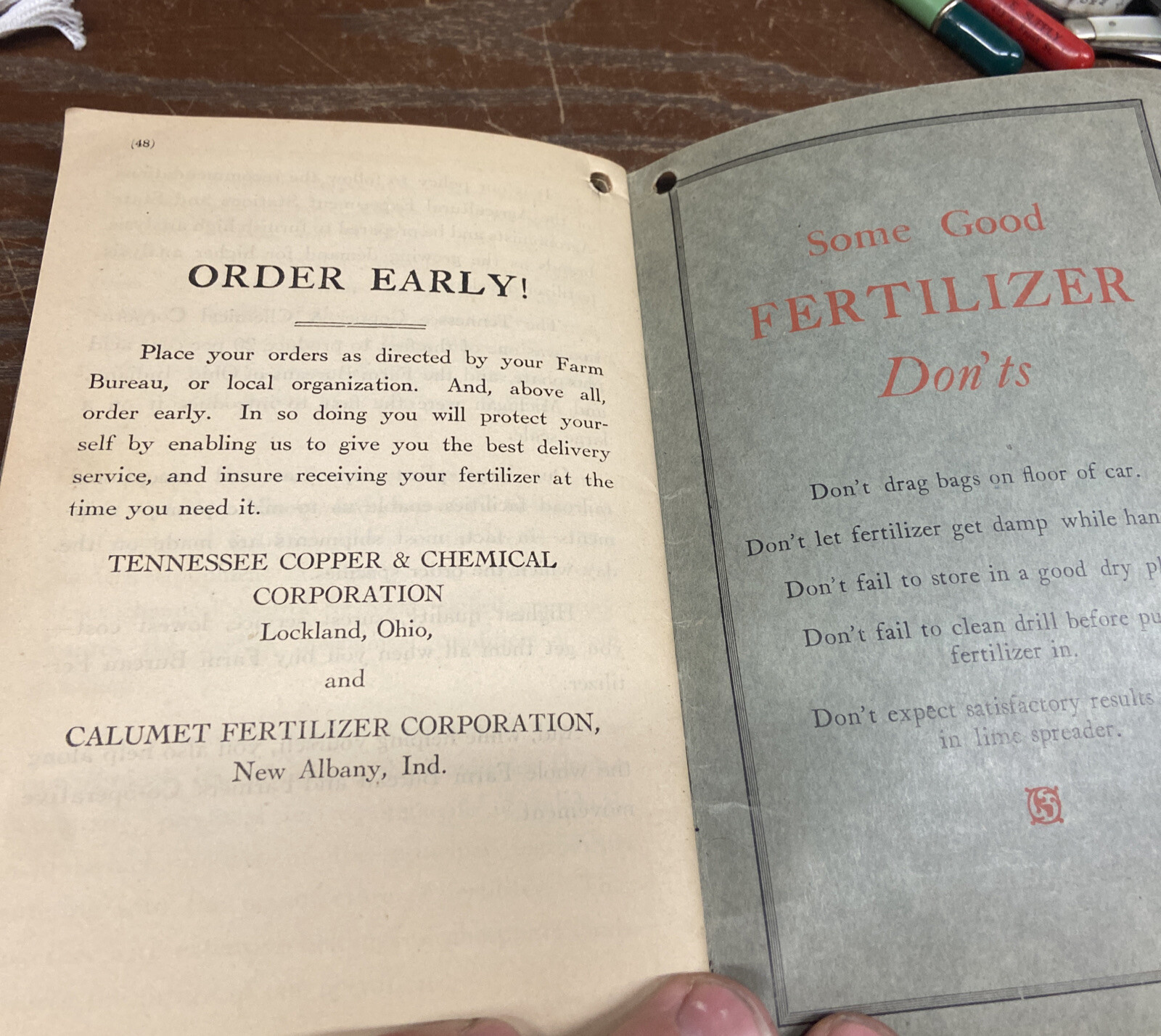 Vintage Farm Income Tax Record Book. Unused 1927. Lock land , Ohio.