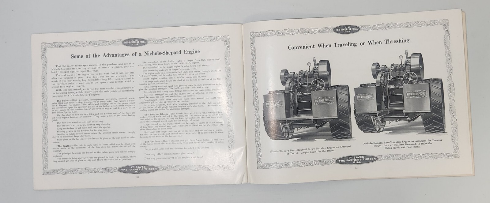 RARE Nichols & Shepard Co. Threshing Machinery Catalog Red River Special Line