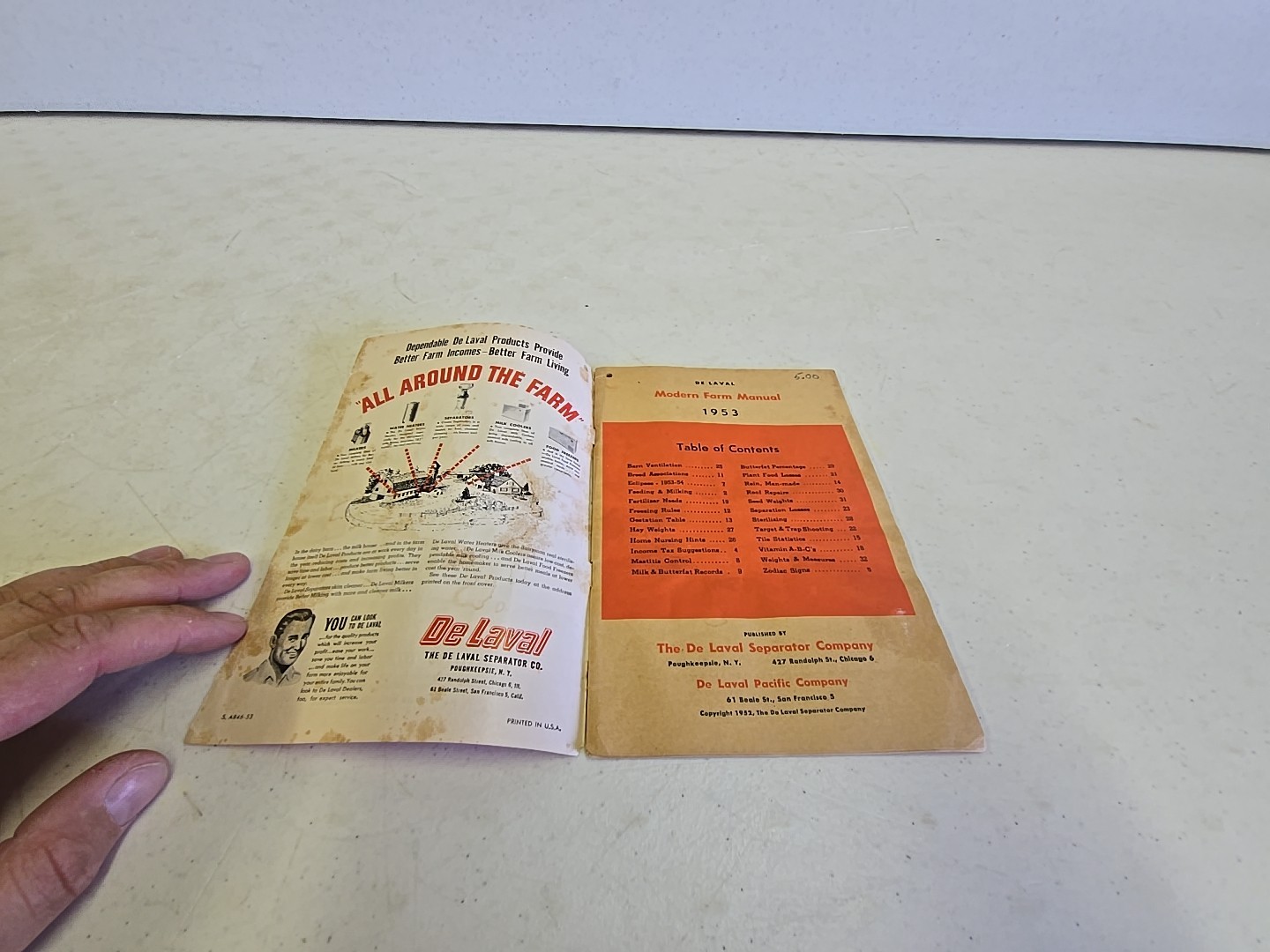 Vintage De Laval Advertising Modern Farm Manual Year Book 1951 Altenburg MO