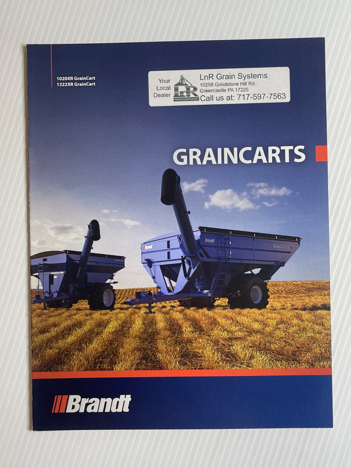 Brandt Grain Carts Sales Brochure *2010s* (Showroom Book) 1020XR / 1322XR