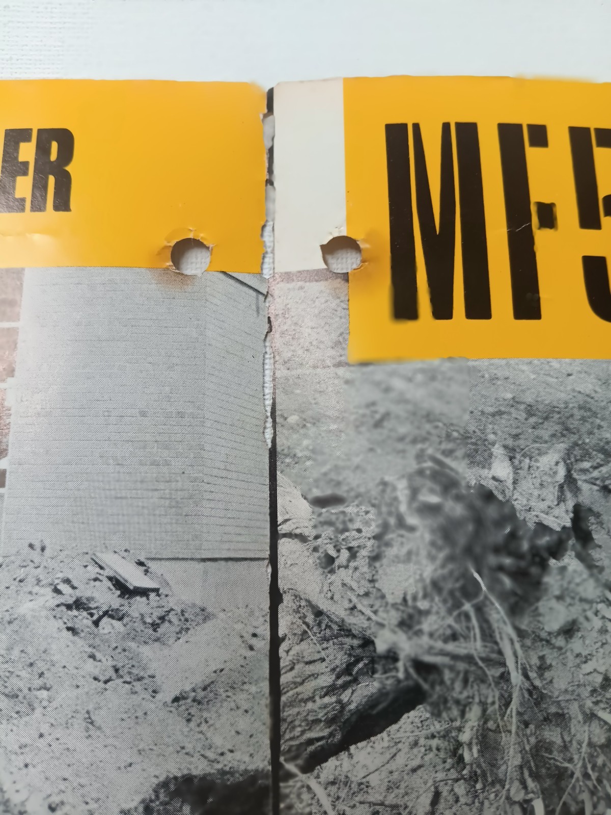 Vtg Massey Ferguson MF 4 Scraper, MF 5 Angle Dozer Dealer Brochure AD
