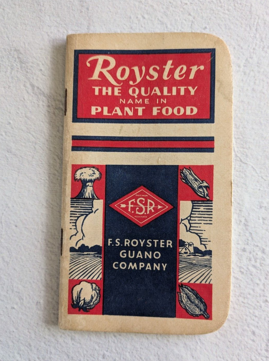 Vintagr Royster Plant Food Farmers Notebook 1957-1958