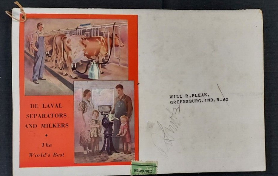 1941 De Laval Handy Reference Yearbook Farm Dairy Cream Separator Schlosser Indy