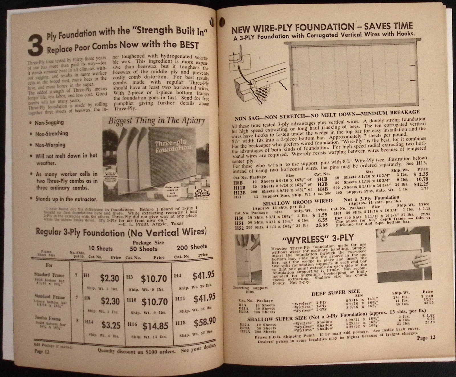 1956 Root Quality Bee Supplies Catalog A I Root Company Medina OH