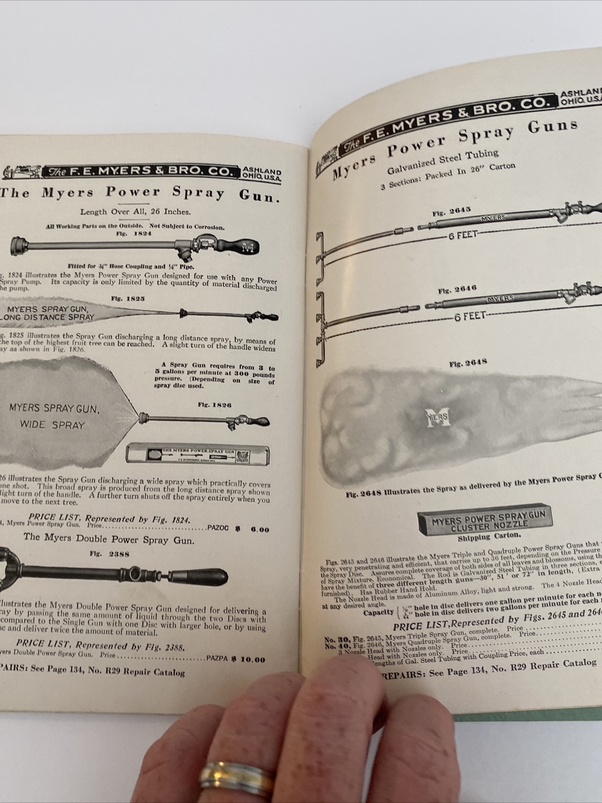 1931 Myers Power Spray Pumps PS.31 Catalog Lehigh Valley Supply Allentown Pa