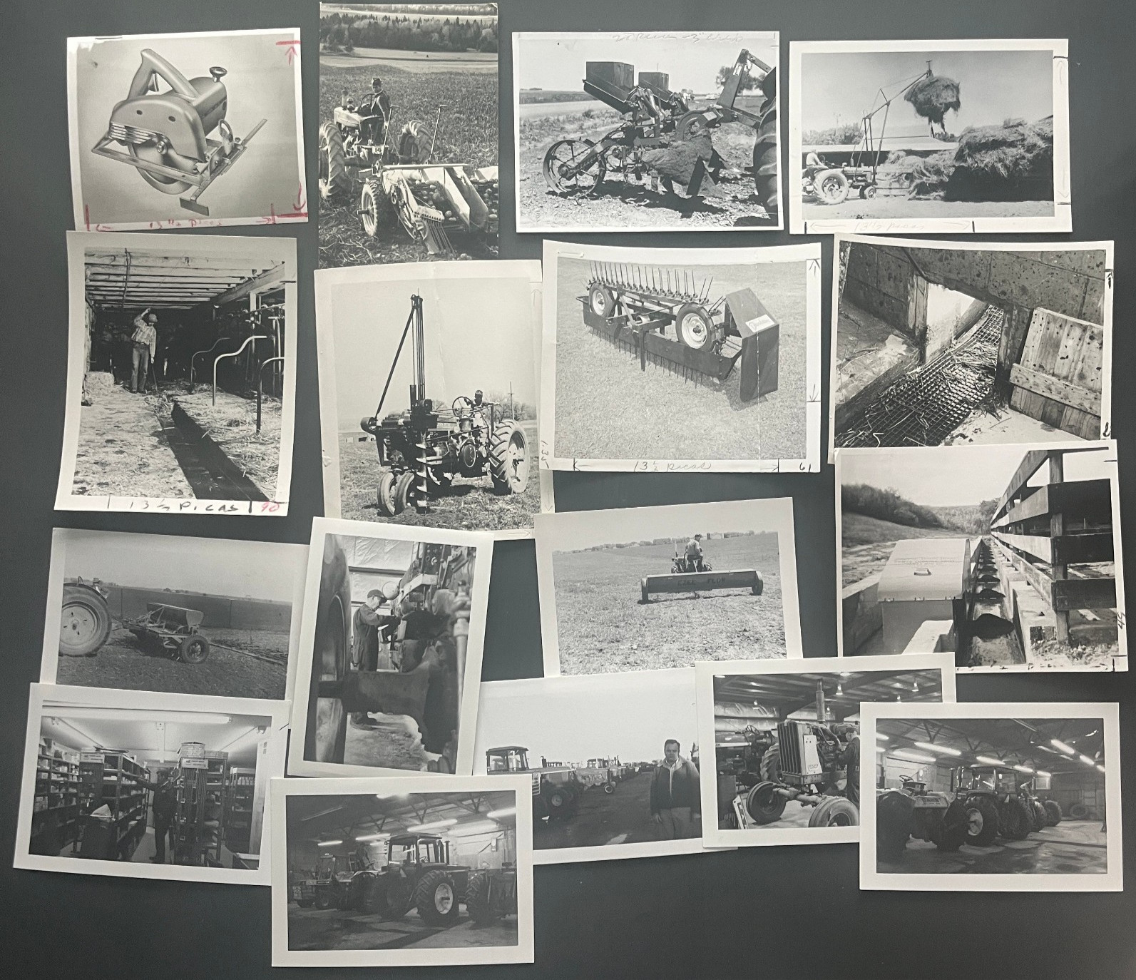 1950&rsquo;s TRACTORS, FARMING, INDUSTRIAL PHOTO LOT 75+ USED IN FARMING PUBLICATION