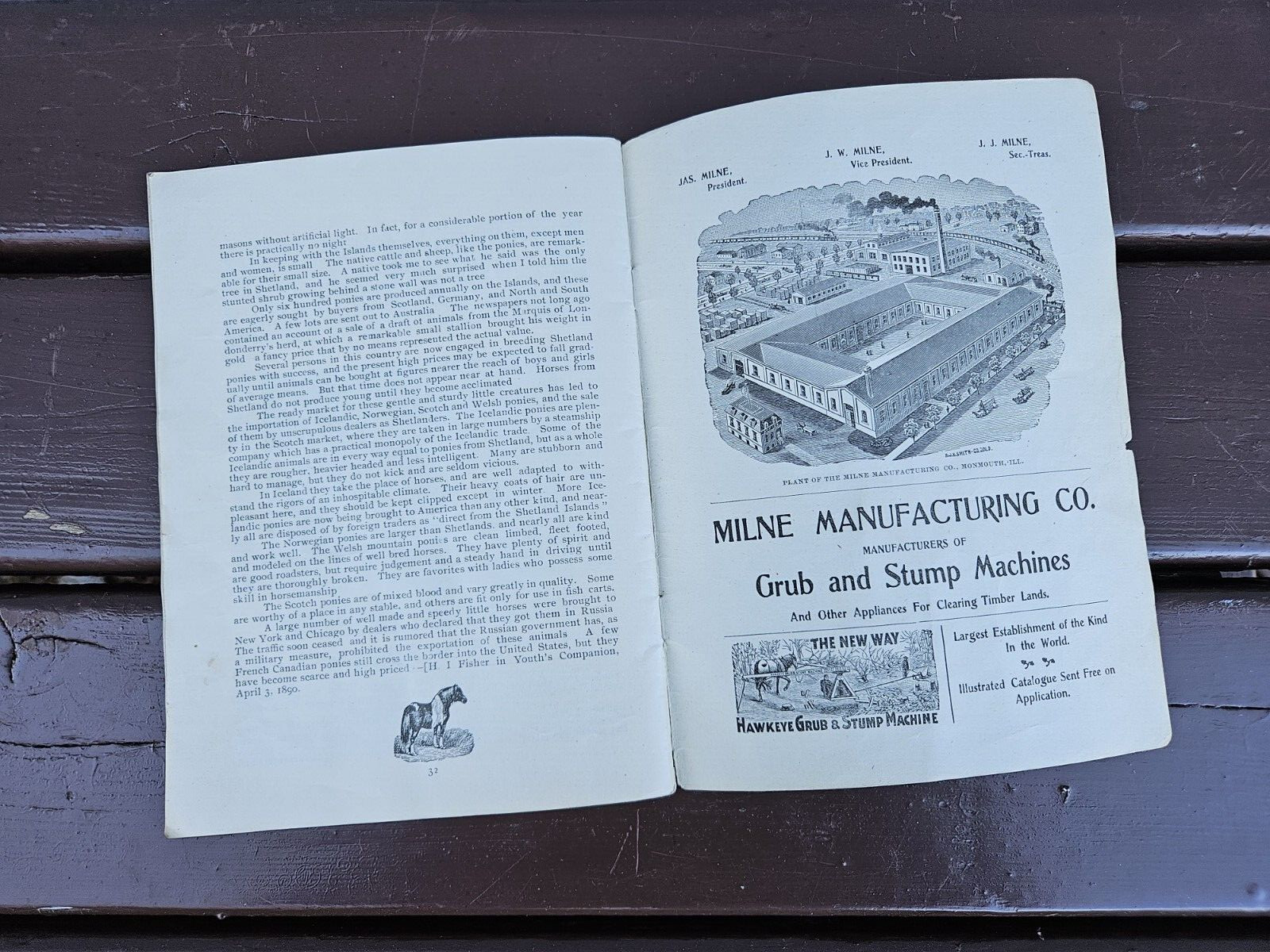 Sunny Side Shetland Pony Farm Catalog & Brochures Monmouth ILL. 1902 +