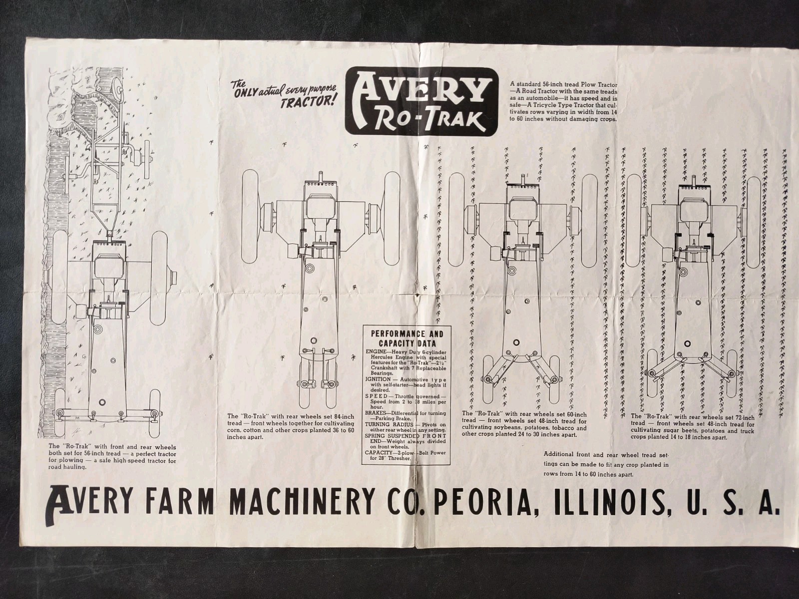 1921 BF Avery Dealer Advertising Brochure Print Advertising Company Letter Lot