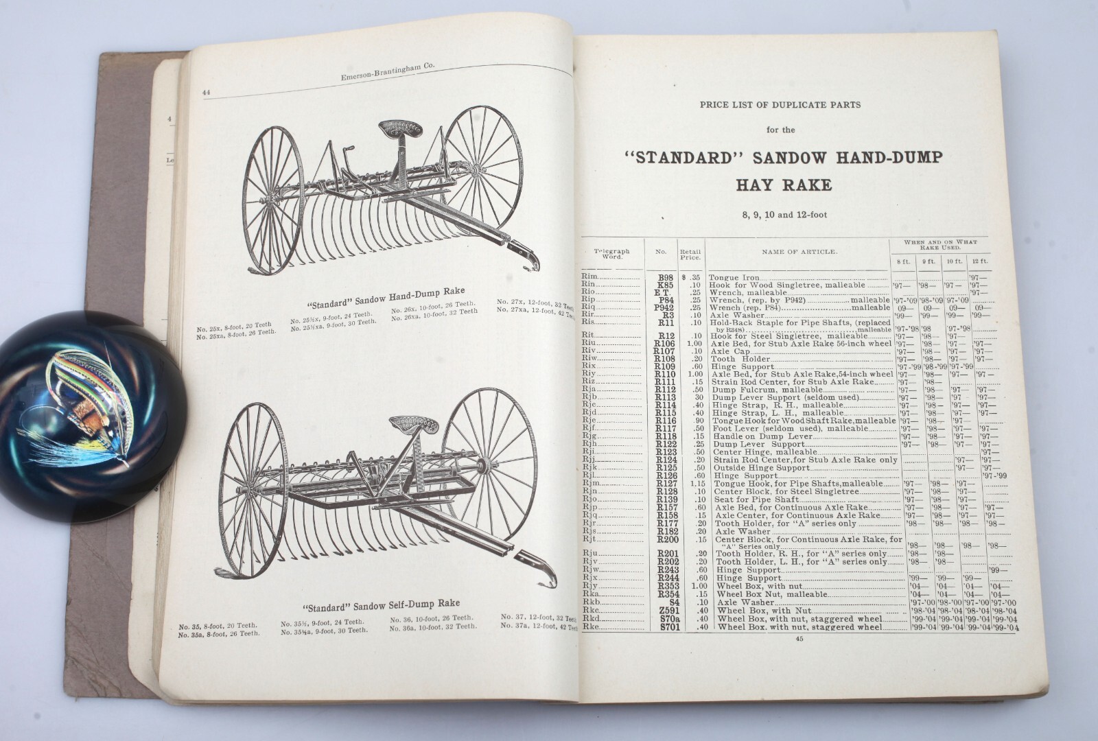 Vintage 1910-11 Emerson Brantingham Farm Implement Catalog and Price List