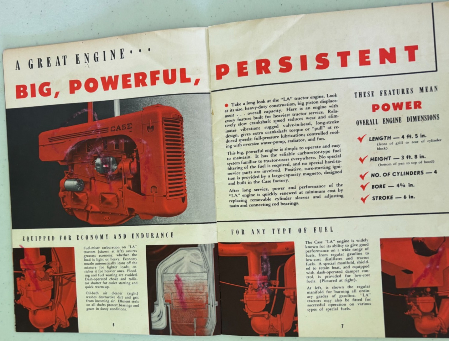Case LA Series Tractors For 1948 Brochure DCPA26