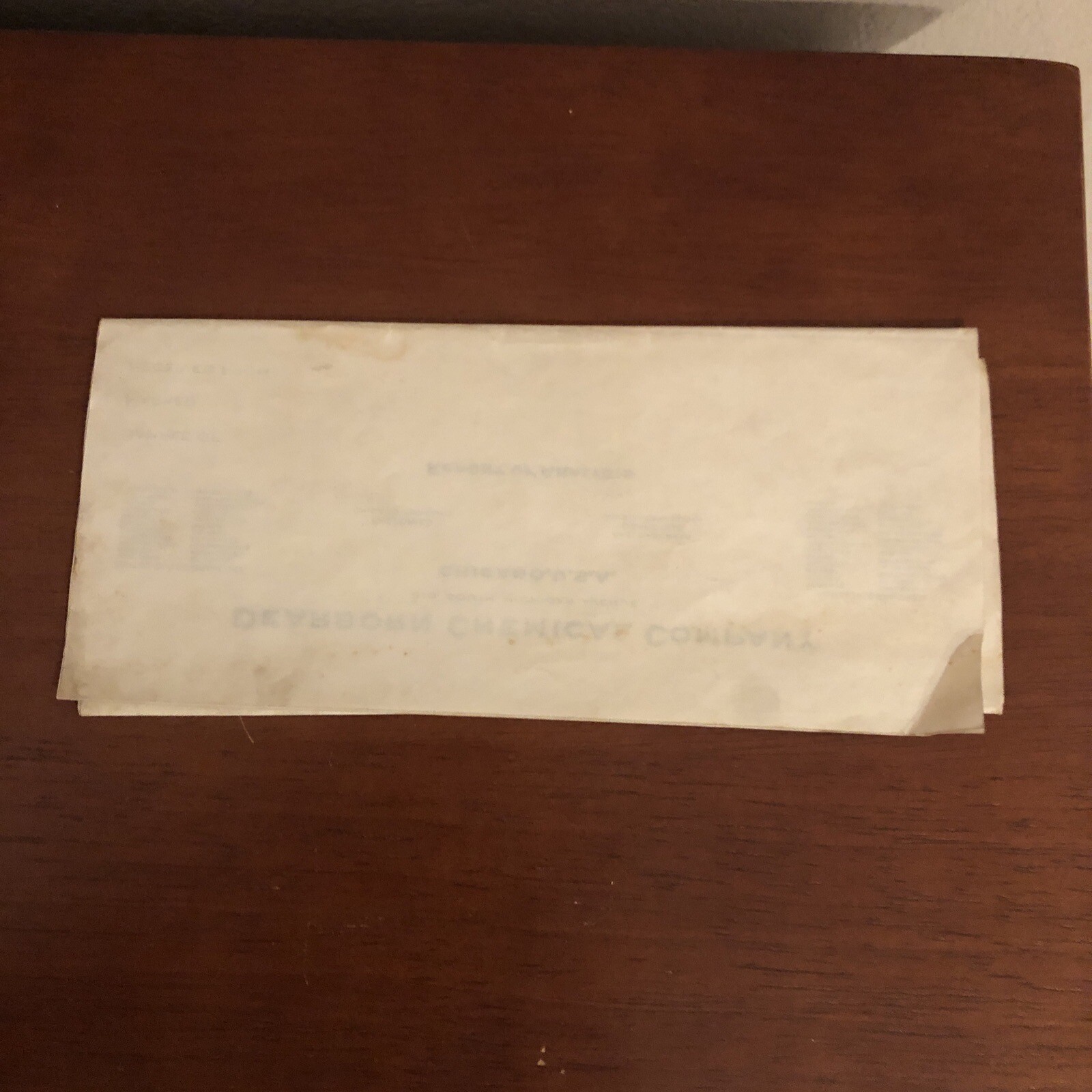 1930s? DEARBORN CHEMICAL Letter / Letterhead ~ Duplicate ~ BLUE SEAL ~AUTHENTIC