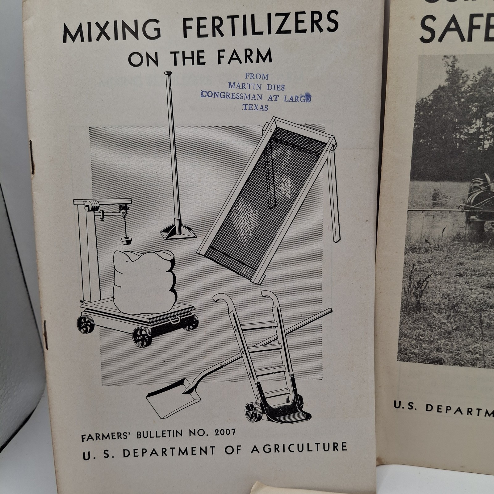 Vtg U.S. Department Of Agriculture Booklet LOT of 3 2,4-D Mixing Fertilizers