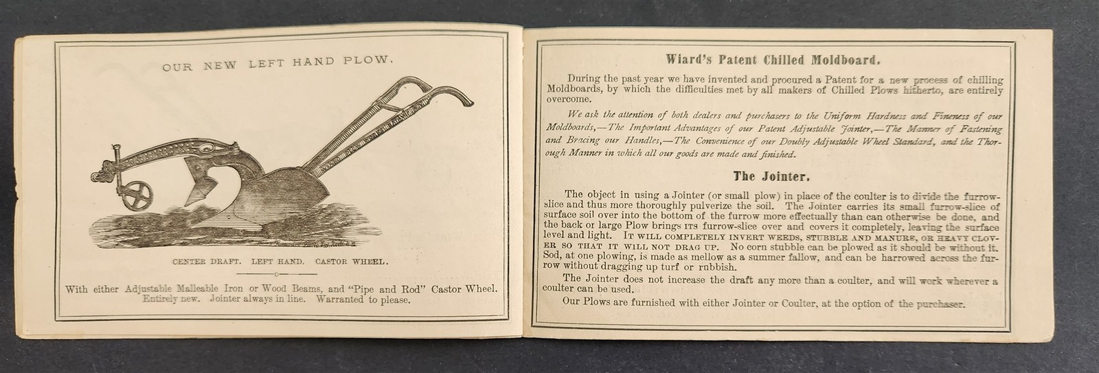 1881 antique WIARD PLOW COMPANY batavia ny ILLUSTRATED ad BOOKLET