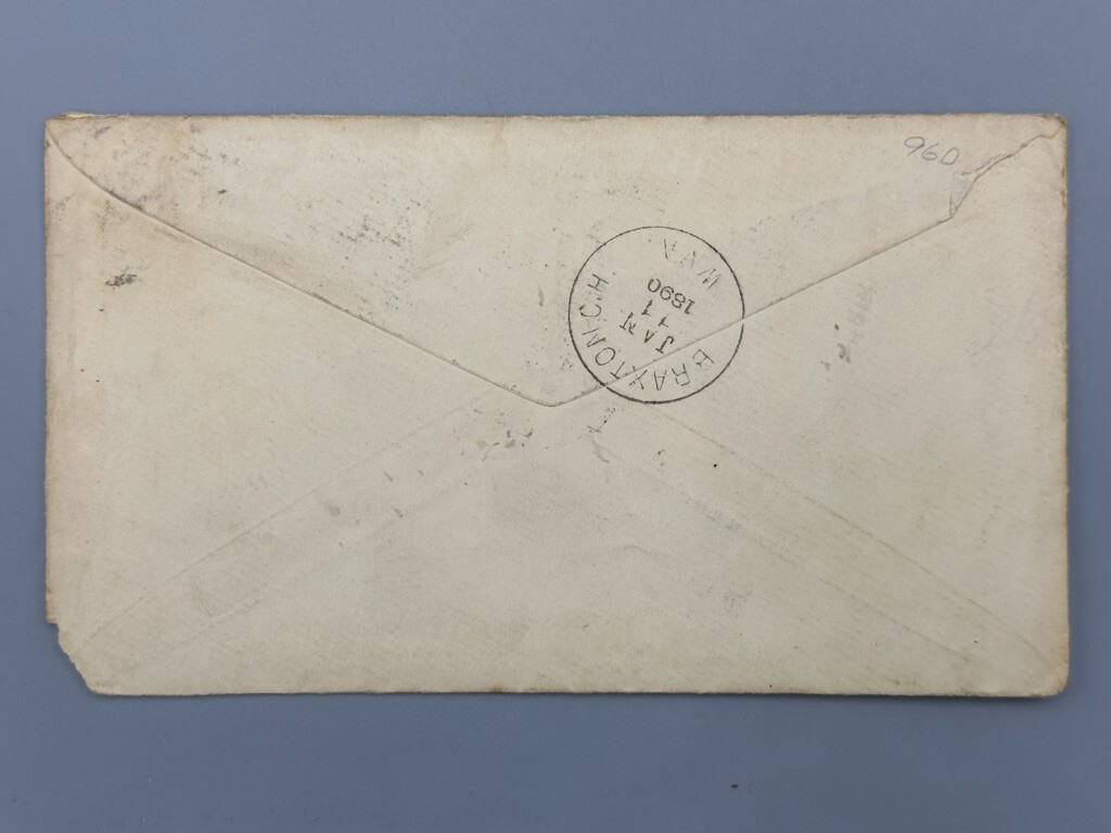 1890 Griffith & Wedge ENGINES SAW MILL Advertise FARM Postal Cover ZANESVILLE OH