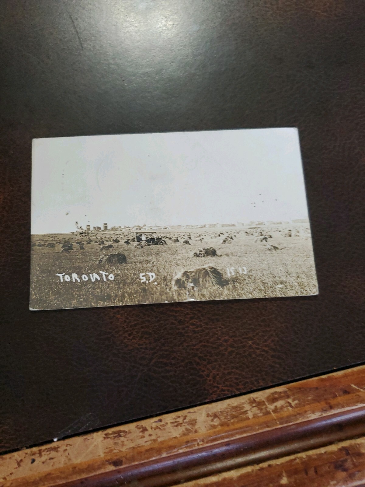 Vntg 1890-1900 Farming RPPC Agricultural Postcard Early Model T? Ford Chrysler
