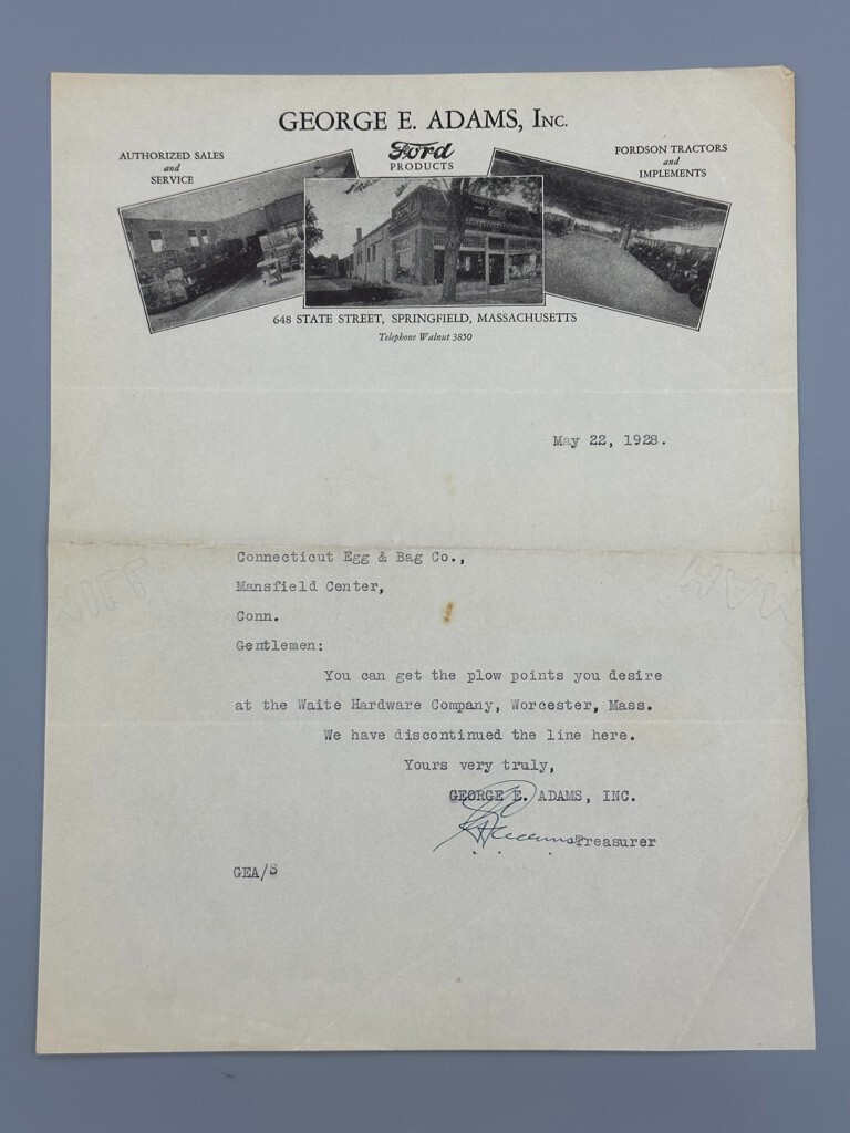 1928 FORD Products FORDSON TRACTORS Farm Advertising Antique Letterhead