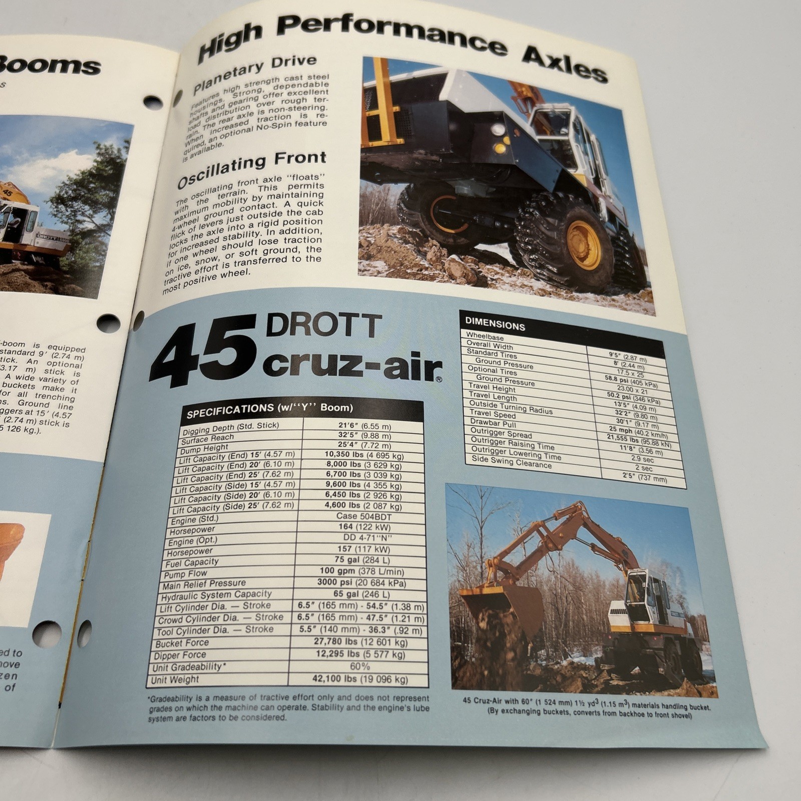 Drott 45 Cruz-Air Excavator Brochure