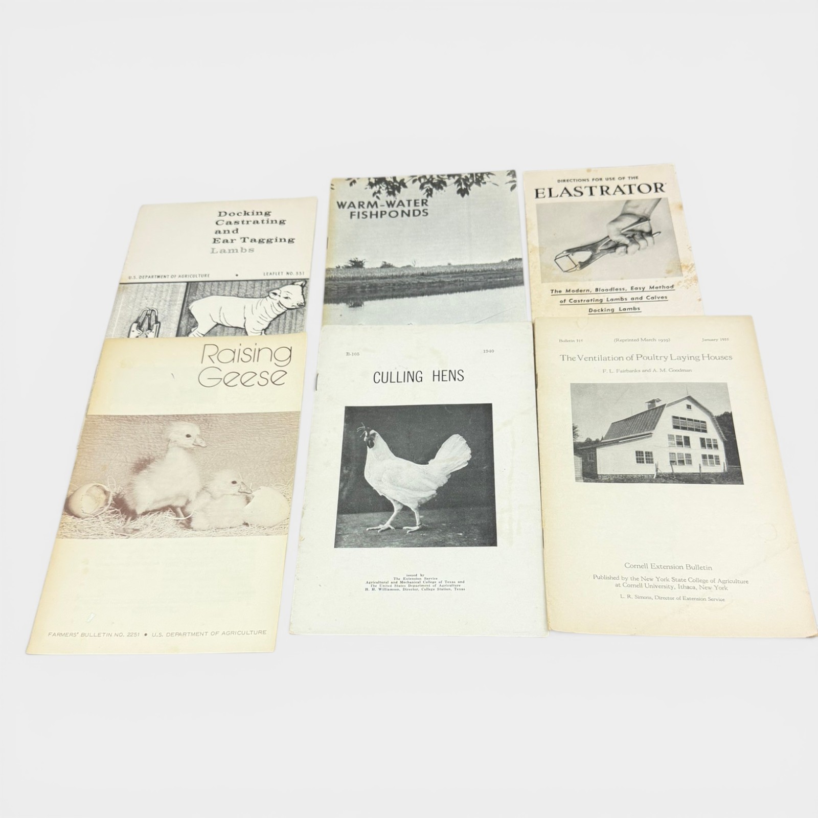 Vintage Farm Pamphlet 31 Agricultural Bulletins Homesteading Livestock 30s-70s