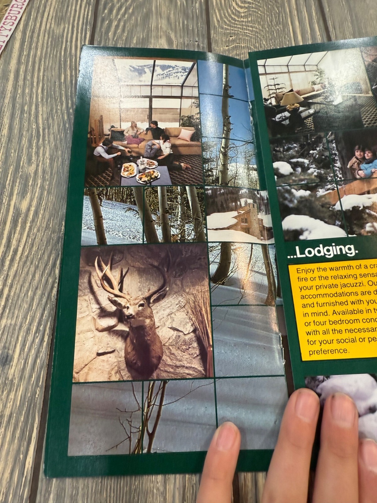 Vintage Deer Valley Lodging Brochure