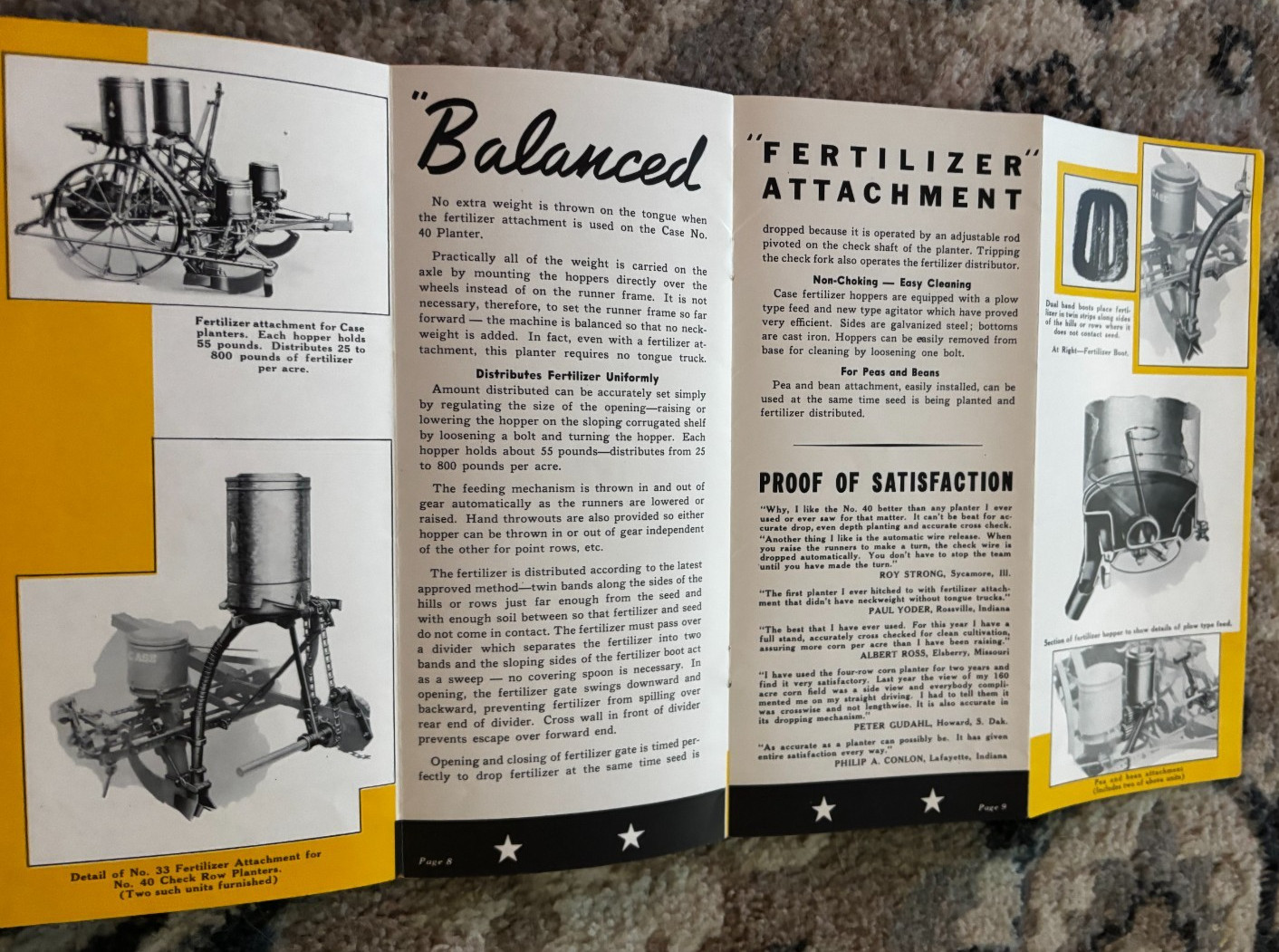 Case Tractor No. 40 Corn Planter For 1939 Brochure DCPA26
