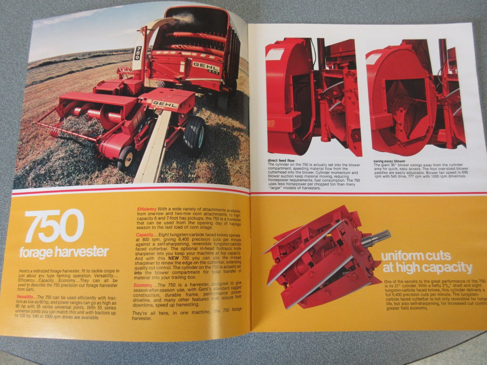 Gehl 750 Forage Harvester Brochure 1981