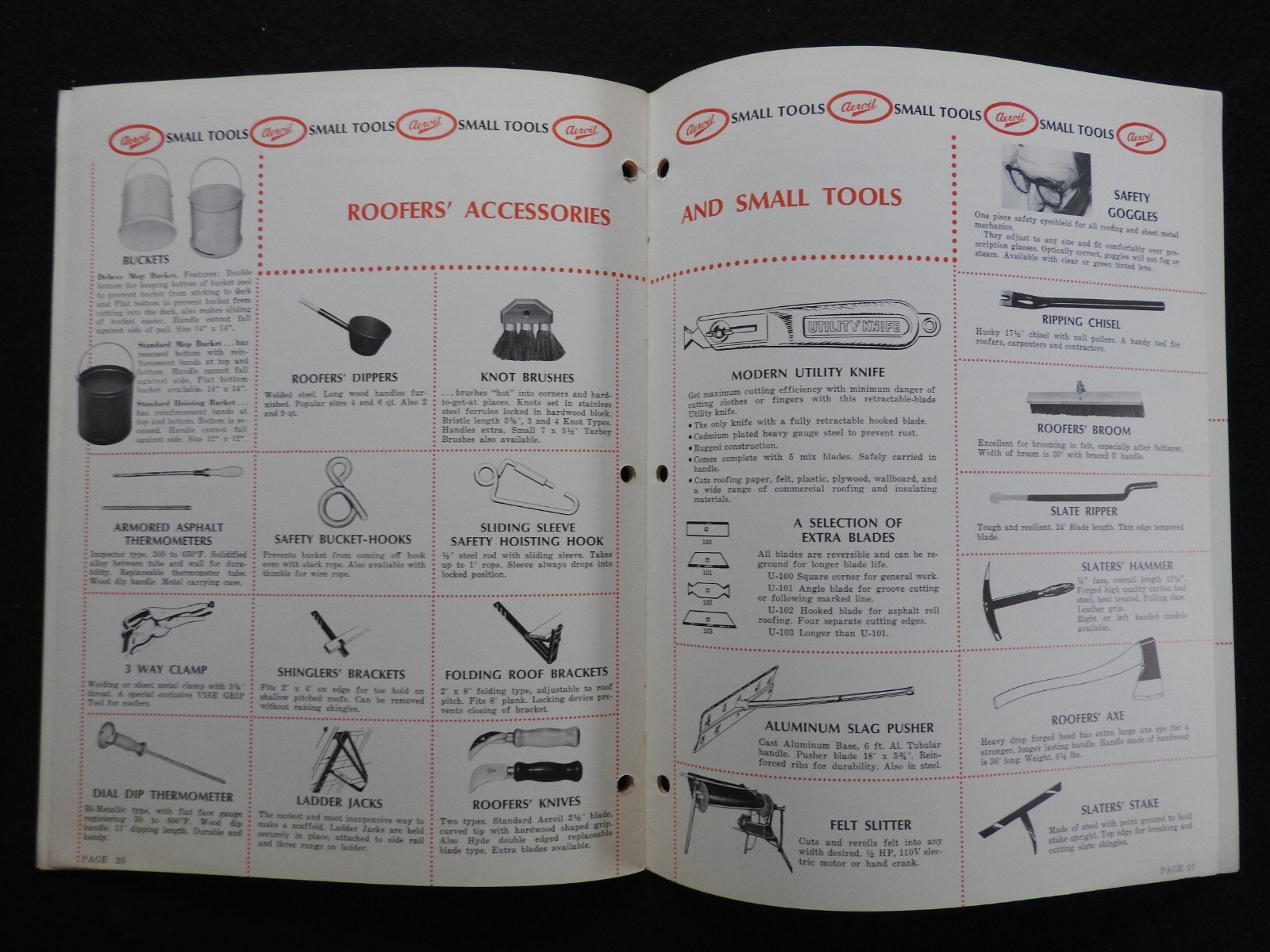 1968 Aeroil Products Co. « Roofers Equipment » Sales Catalog Hackensack NJ