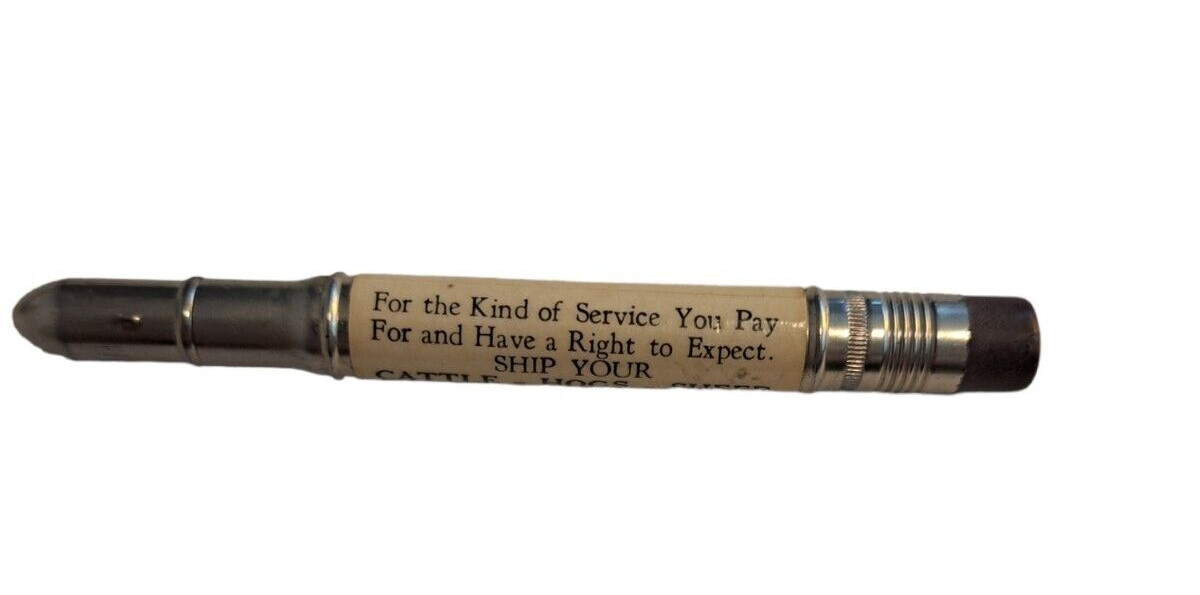 Brown Goff Livestock Commission Co Stock Yards Sioux City IA Bullet Pencil