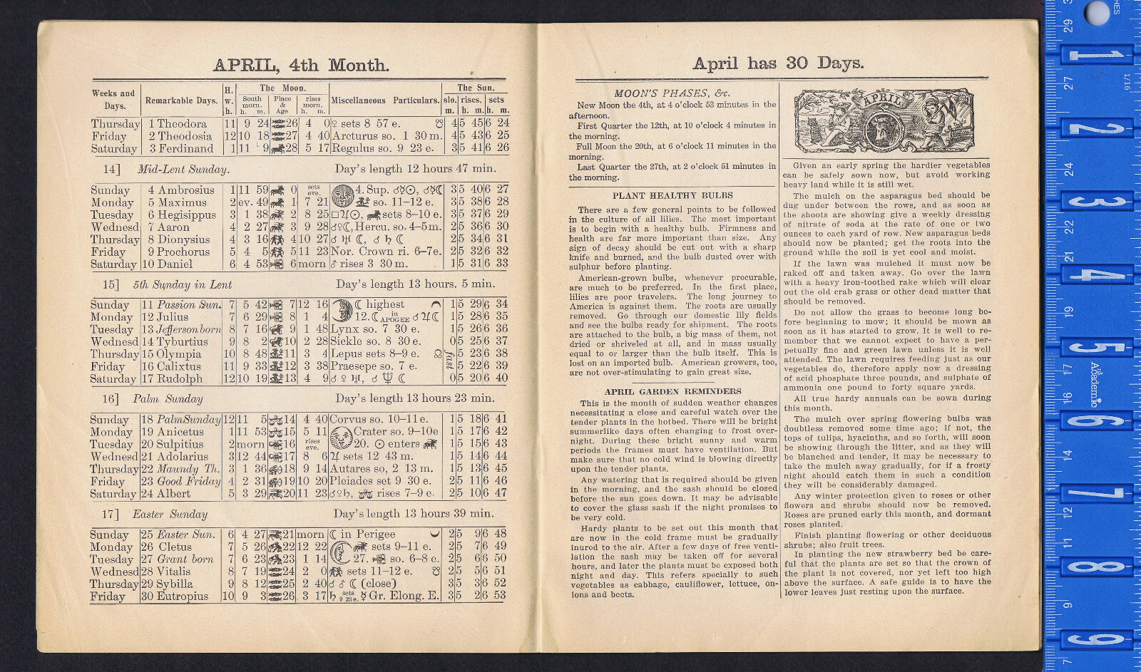 1943 John Baer’s Sons Agricultural Almanac Lancaster, PA – Vol 118