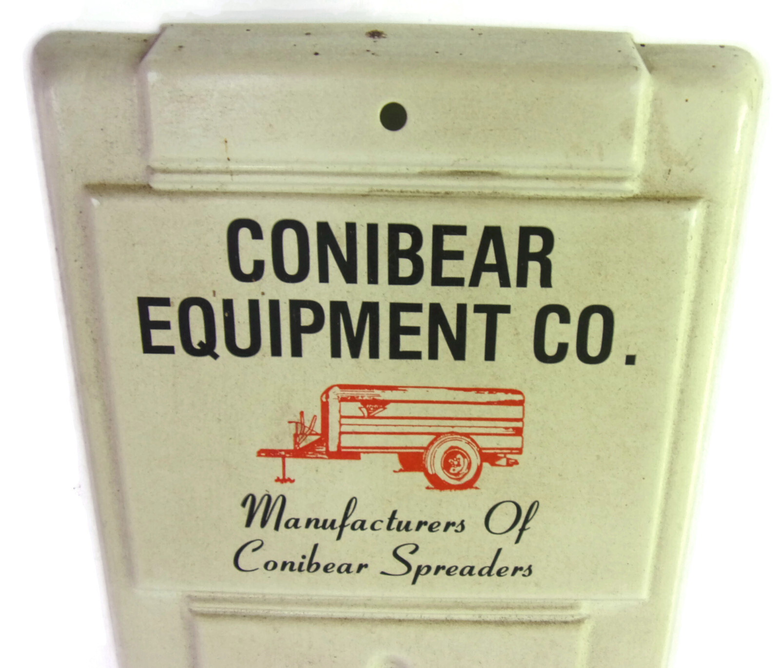 Vintage 14 inch Metal Conibear Equipment Thermometer Agricultural Spreaders