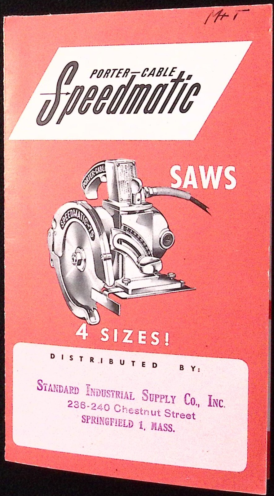 1954 Porter Cable Speedmatic Saws4 Sizes Brochure Porter Cable Syracuse NY