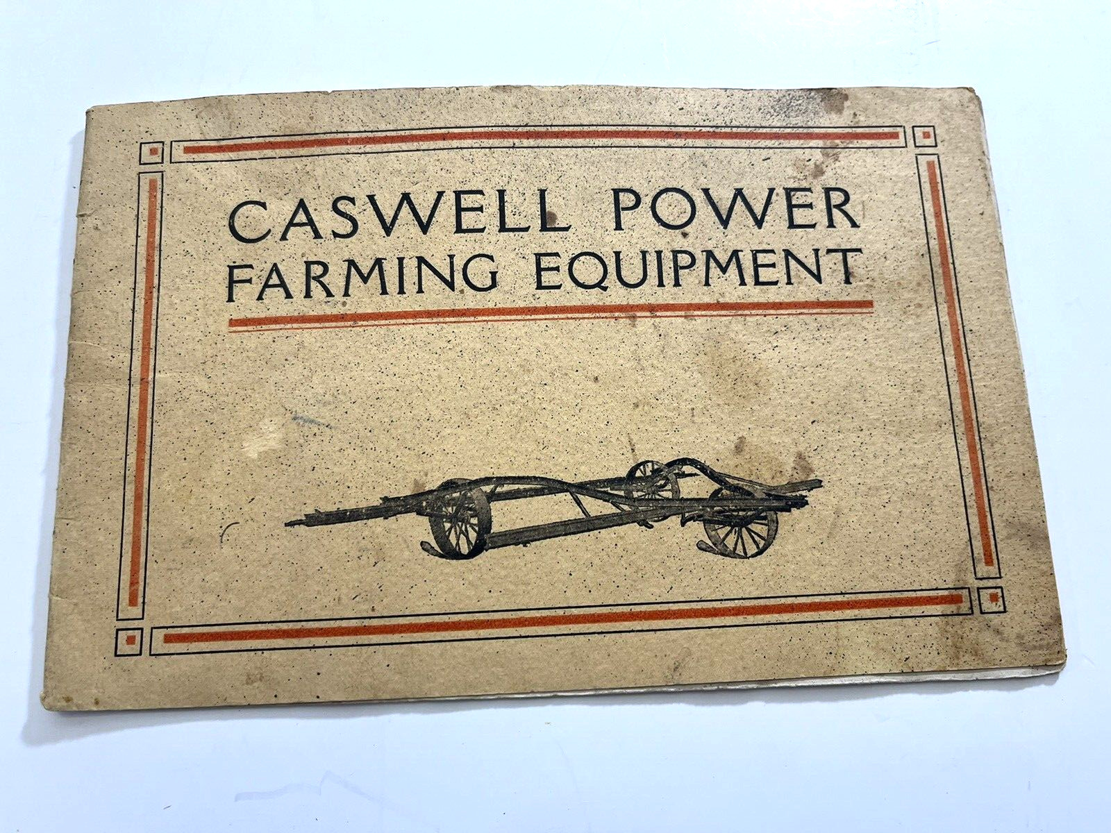 Caswell Power Farming Equipment Booklet Cherokee IA Old Illustrated FLAWS RARE